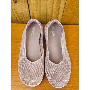 Skechers Goga Mat Moonlight Comfort Ballet Flat Slip-On Shoes, Size 9